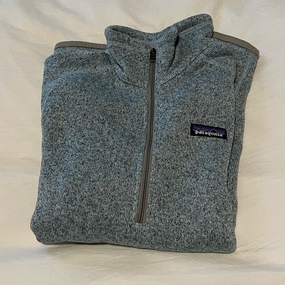 Womens Patagonia Quarter zip - light blue
